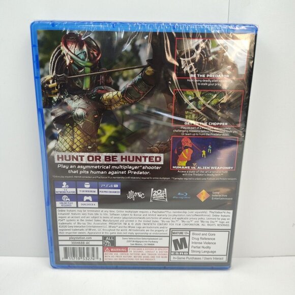 Predator: Hunting Grounds (Sony PlayStation 4) PS4 Factory Sealed Brand New - Picture 2 of 2
